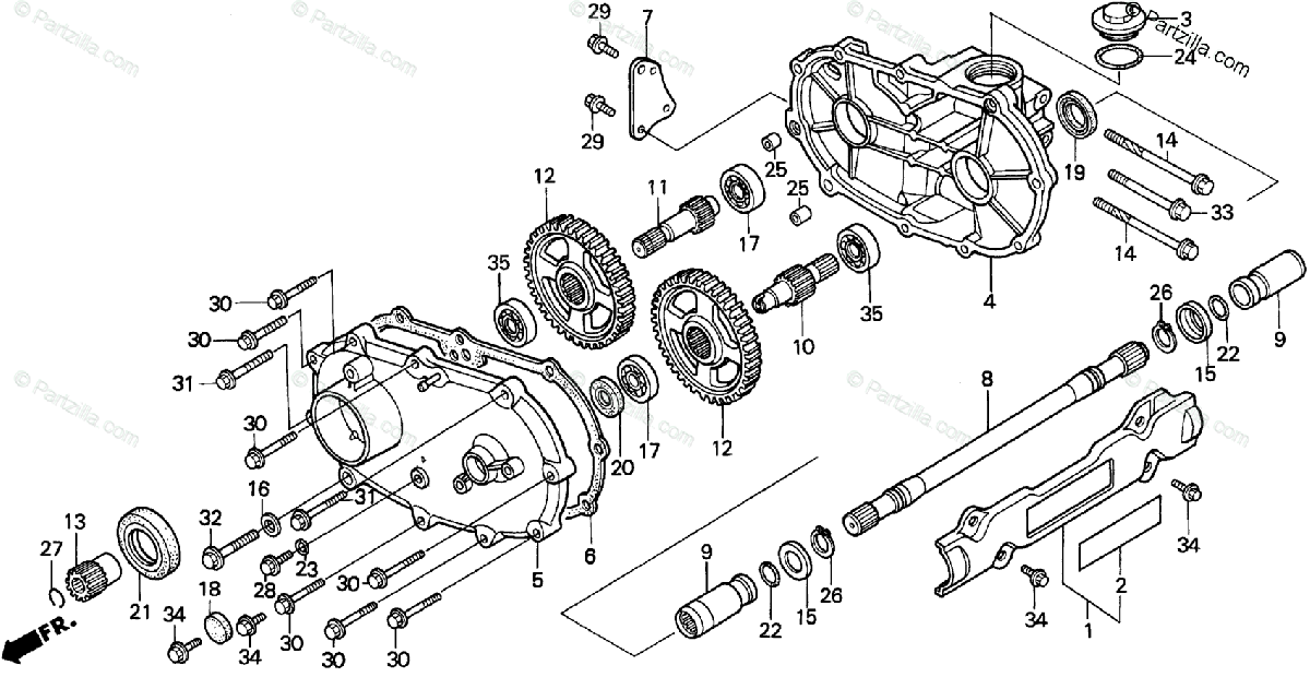 1999 honda trx300fw parts